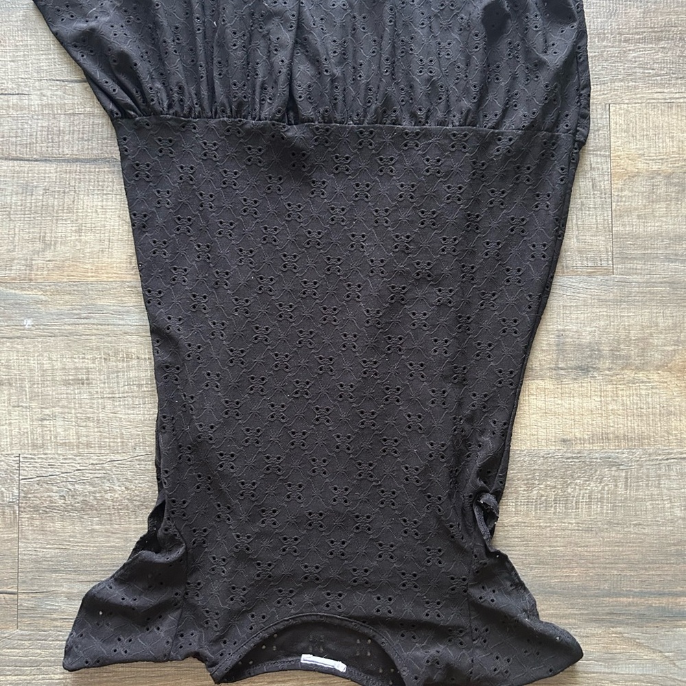 Black Eyelet Dress